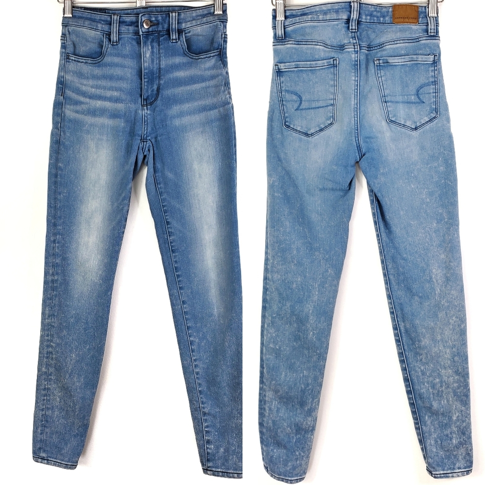 American Eagle Super Stretch Super Hi-Rise Jegging SZ 00